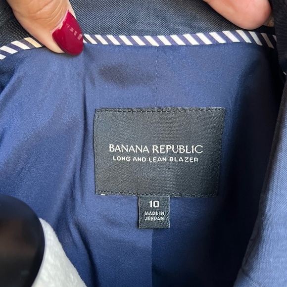 BANANA REPUBLIC Navy Blue Women’s Blazer Size 10 - Excellent Condition - Picture 14 of 14